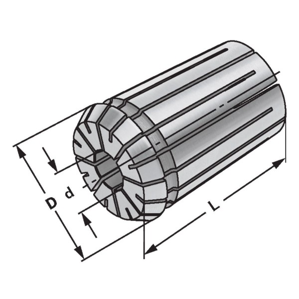 Spannzangen OZ32 | 467E | Ø 9 - 8,5 DIN 6388 B (ISO 10897 B) | 467 E ...